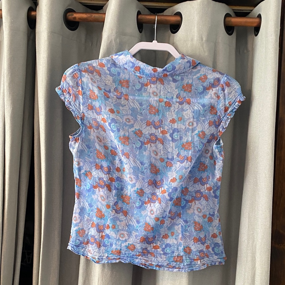 Ódille by Anthropologie Floral Blouse, Women's Size 8 - Picture 2 of 4